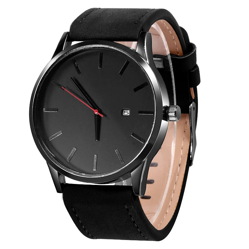 Reloj deportivo masculino de cuero para hombre