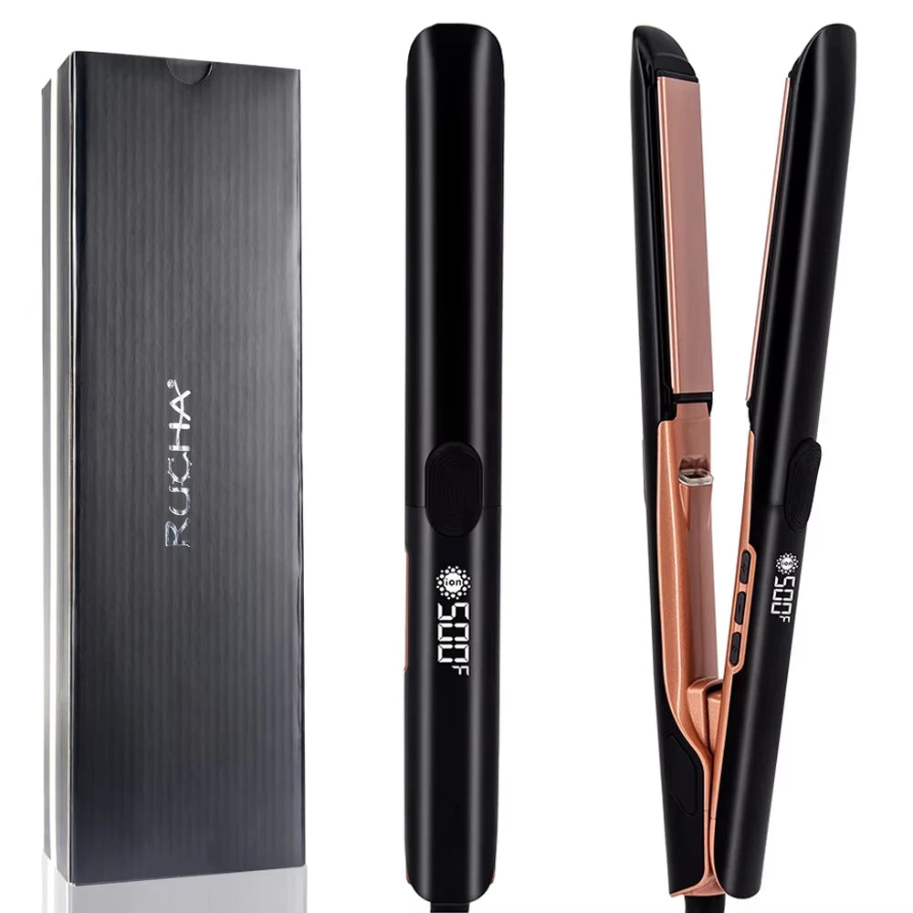 Plasma Hair Straightener Curler Keratin Treatment 260°C 500°F Hair Flat Irons For Frizzy Hair Recovers Damage 110-240V