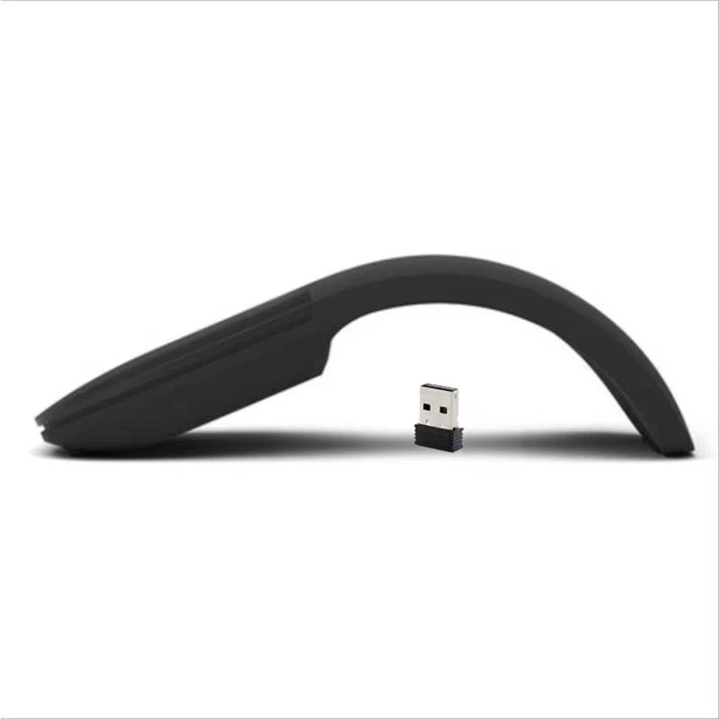 Wireless Mouse Foldable Arc Touch Mause Ultra-Thin Mute Office For PC Laptop