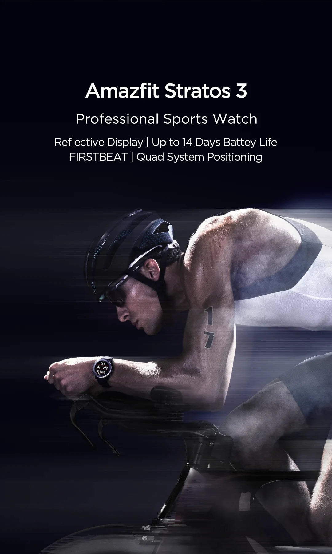 Amazfit Stratos 3 Smartwatch For Men with GPS Bluetooth and 5ATM Waterproof Displays Demonstration Machine with box