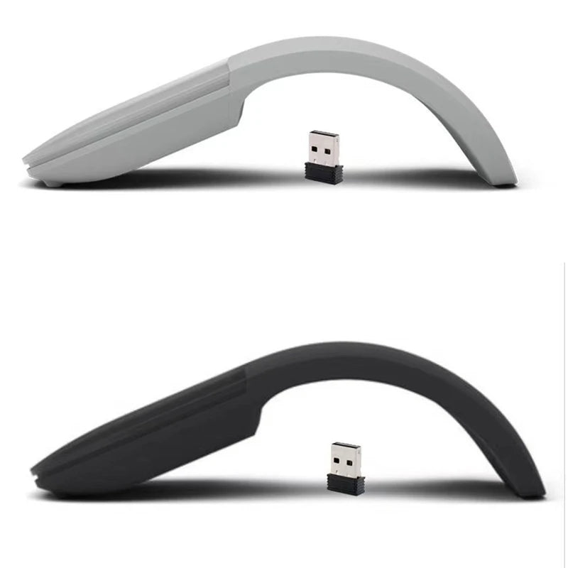 Wireless Mouse Foldable Arc Touch Mause Ultra-Thin Mute Office For PC Laptop