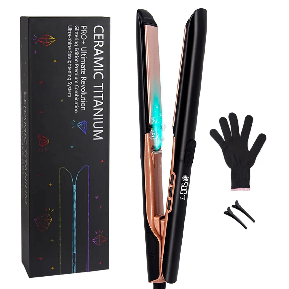 Plasma Hair Flat Iron 500F Hair Straightener Keratin Treatment for Frizzy Hair Recovers the Damaged Hair Irons