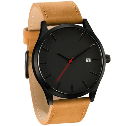 Reloj deportivo masculino de cuero para hombre