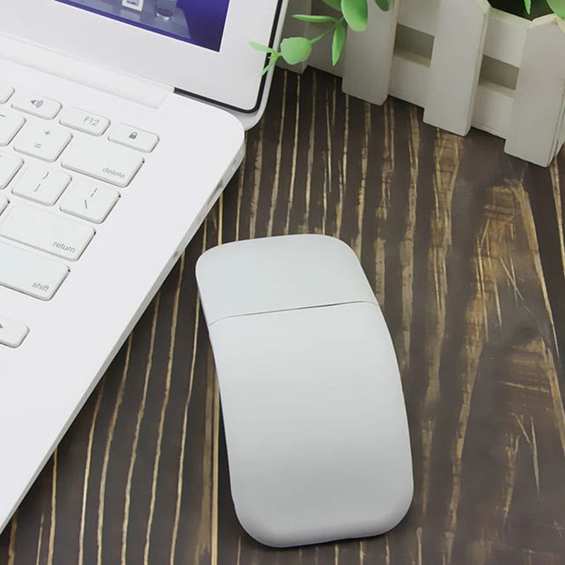 Wireless Mouse Foldable Arc Touch Mause Ultra-Thin Mute Office For PC Laptop