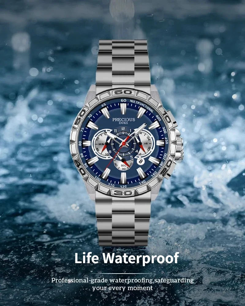 Relogio Masculino Top Business Men's watch Luxury Brand Stainless Steel Wrist Watch Chronograph Army Military Quartz Watches