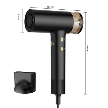 Hair Dryer 110000 RPM High-Speed Brushless Motor Negative Ionic Blow Dryer Thermo-Control Hair Dryer with Diffuser and Nozzle