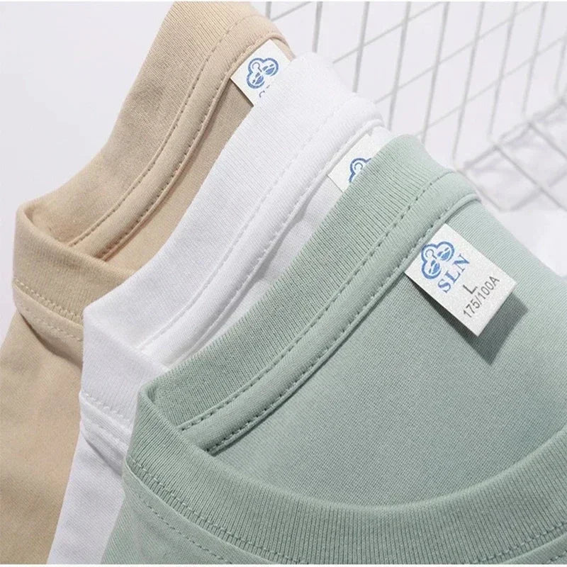 Men's short-sleeved t-shirt, printed with racing cars English graphics loose fit fashionable casual round neck top spring summer