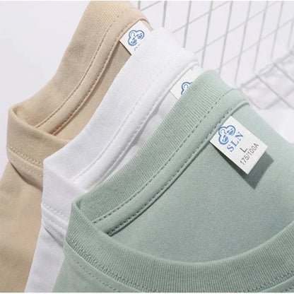 Men's short-sleeved t-shirt, printed with racing cars English graphics loose fit fashionable casual round neck top spring summer