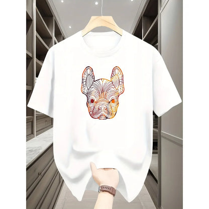 Mens Clothes Tee Shirt Homme Graphic T-Shirts Men Tshirt for Men Ropa Hombre French Matador Print Short Sleeved Round Neck 25979