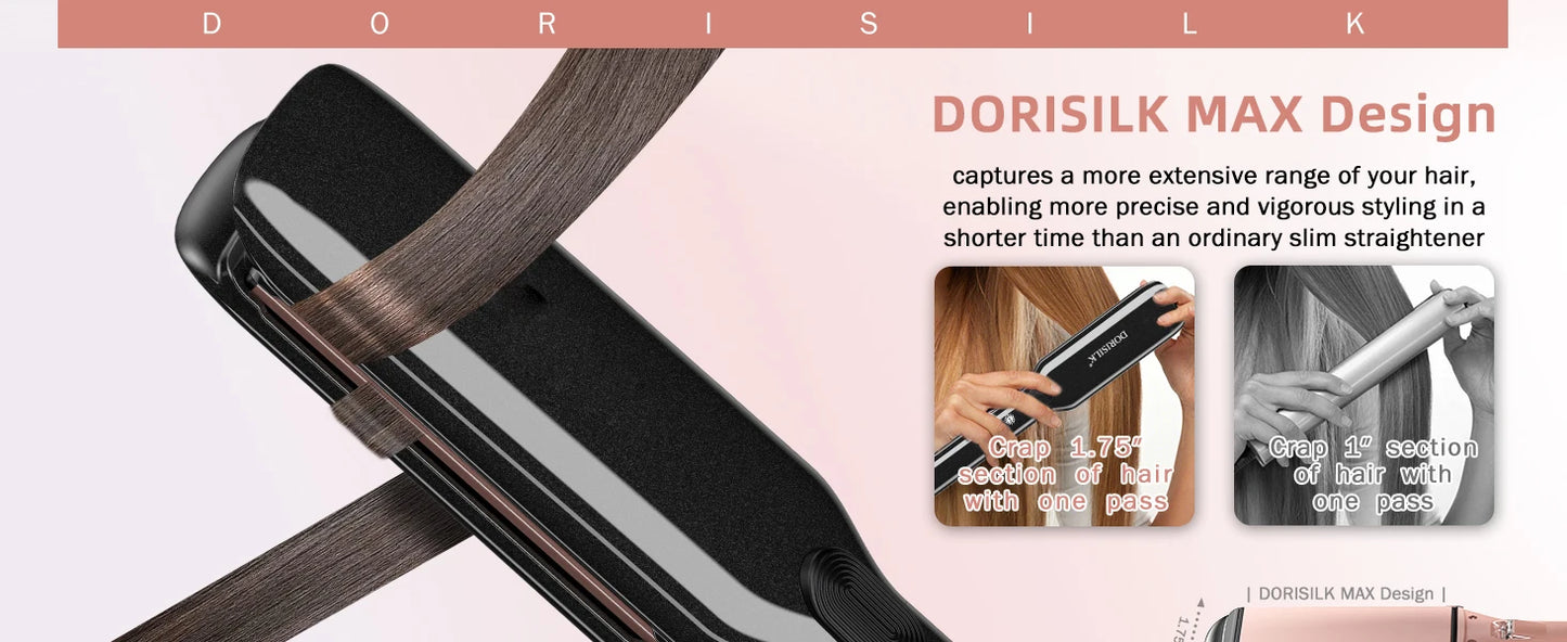 RUCHA Hair Straightener Professional High Temperature Keratin Treatment 500F Hair Flat Iron for Frizzy Hair Recovers the Damaged