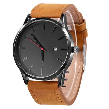 Reloj deportivo masculino de cuero para hombre