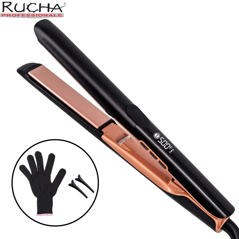 Plasma Hair Flat Iron 500F Hair Straightener Keratin Treatment for Frizzy Hair Recovers the Damaged Hair Irons