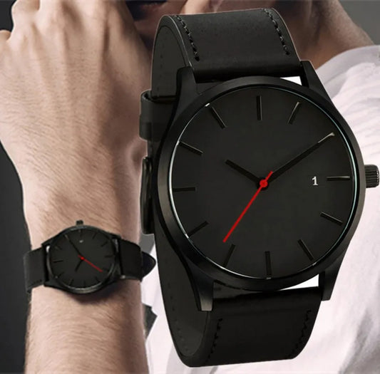 Reloj deportivo masculino de cuero para hombre