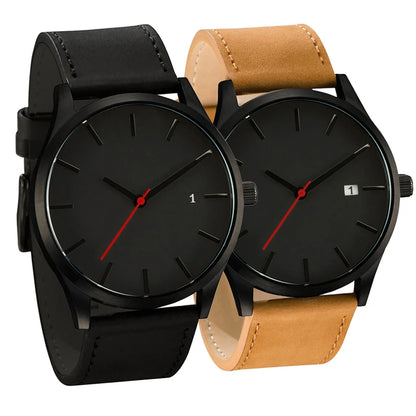 Reloj deportivo masculino de cuero para hombre