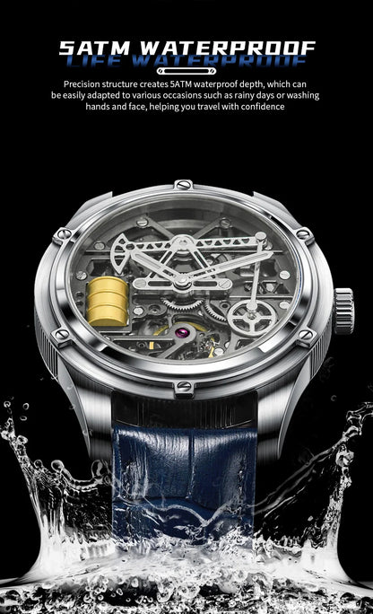 Reloj de hombre Pindu Design con cristal de zafiro