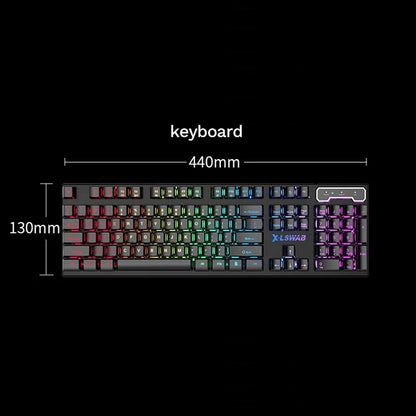 Gamer Keyboard for Dota LOL CS Esports Games Vintage Punk Style Gaming Teclados USB Wired RGB Light Multi Media Office Keyboard