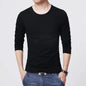 2025 MRMT Brand New Men's T-Shirts Long Sleeve Slim Men T-Shirt Young Man Pure Color Tops Tees Shirt O-Neck For Male Boys Tshirt