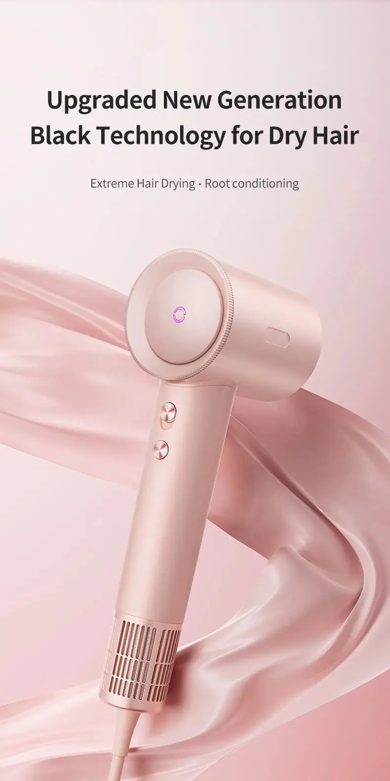 Hair Dryer Professional High-Speed Electric Turbine Hairdry, Low Noise, Constant Temperature And Quick Drying, Suitable For Home