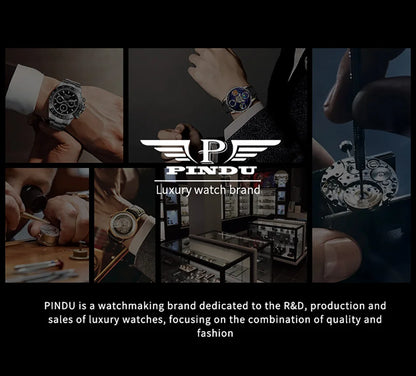 Reloj de hombre Pindu Design con cristal de zafiro