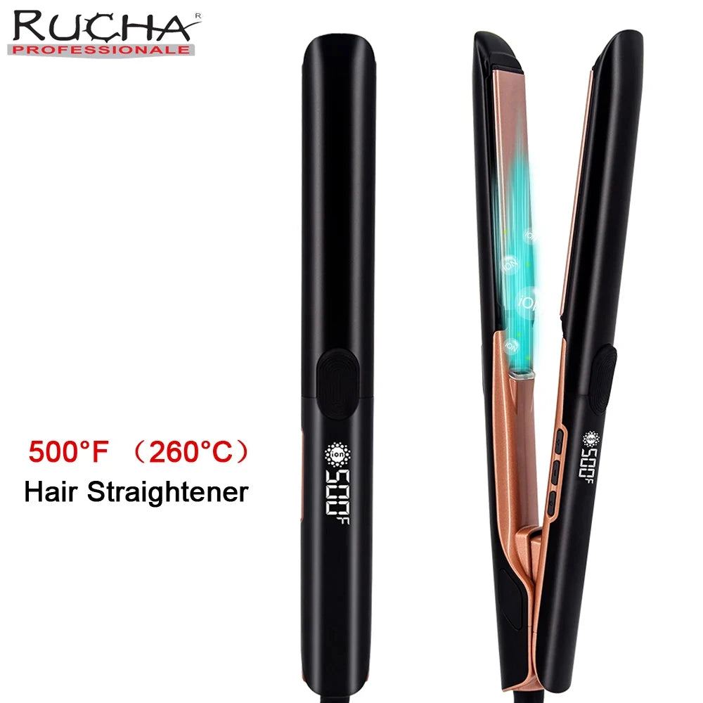 Plasma Hair Straightener Curler Keratin Treatment 260°C 500°F Hair Flat Irons For Frizzy Hair Recovers Damage 110-240V