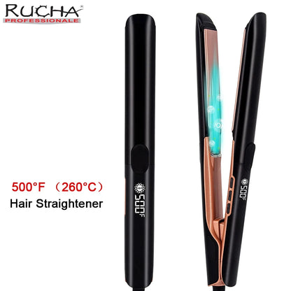 Plasma Hair Straightener Curler Keratin Treatment 260°C 500°F Hair Flat Irons For Frizzy Hair Recovers Damage 110-240V