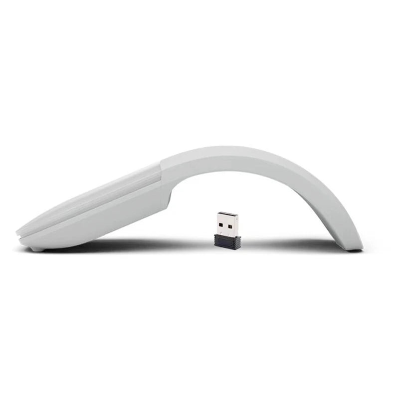 Wireless Mouse Foldable Arc Touch Mause Ultra-Thin Mute Office For PC Laptop