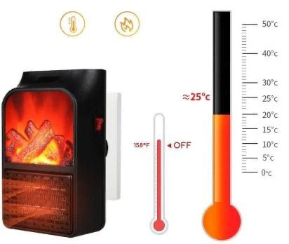 🔥 Calefactor Portátil 1000W™ – Calor Rápido y Ambiente Acogedor 🪵✨