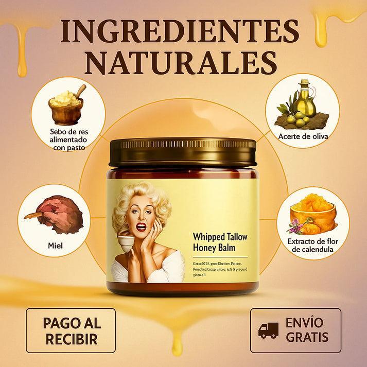✨ EVILGOODS™ BÁLSAMO REJUVENECEDOR – REVITALIZA TU PIEL CON SEBO DE RES Y MIEL DE MANUKA 100% NATURAL 🍯