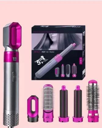 ✨ CEPILLO SECADOR 5 EN 1: ¡CABELLO DE SALÓN EN SEGUNDOS + REGALO SECRETO! 😍