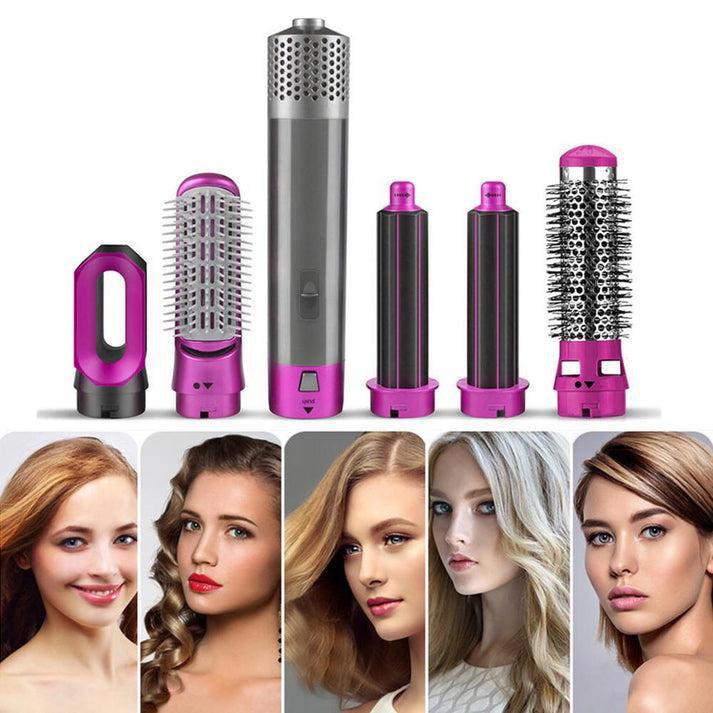 ✨ CEPILLO SECADOR 5 EN 1: ¡CABELLO DE SALÓN EN SEGUNDOS + REGALO SECRETO! 😍