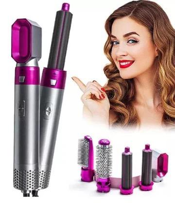 ✨ CEPILLO SECADOR 5 EN 1: ¡CABELLO DE SALÓN EN SEGUNDOS + REGALO SECRETO! 😍
