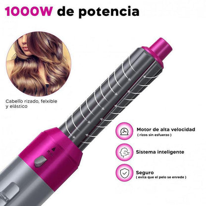 ✨ CEPILLO SECADOR 5 EN 1: ¡CABELLO DE SALÓN EN SEGUNDOS + REGALO SECRETO! 😍