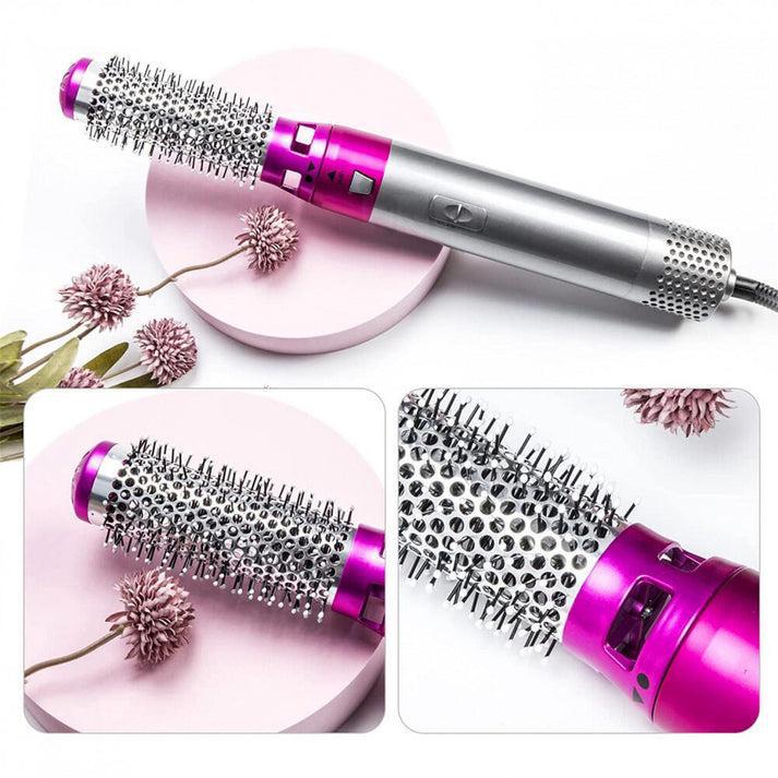 ✨ CEPILLO SECADOR 5 EN 1: ¡CABELLO DE SALÓN EN SEGUNDOS + REGALO SECRETO! 😍