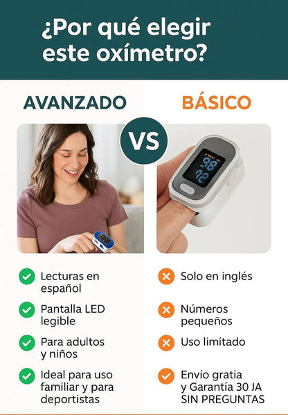 🩺!Oxímetro de pulso 2 en 1 - 60% de descuento - Compra y paga en casa ✅