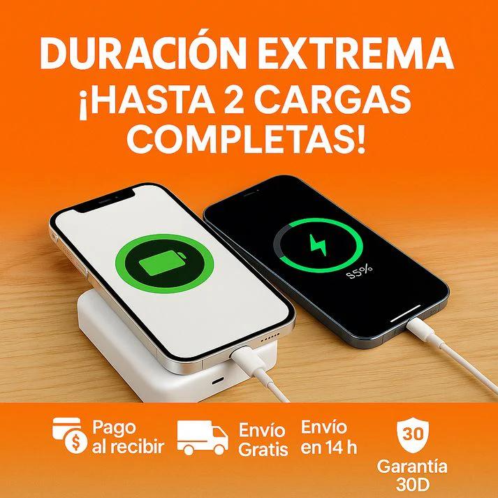🔋 POWER BANK MAGSAFE 5000MAH – CARGA INSTANTÁNEA POR INDUCCIÓN Y USB, ¡ADIÓS A LA BATERÍA BAJA! 60% OFF HOY⚡