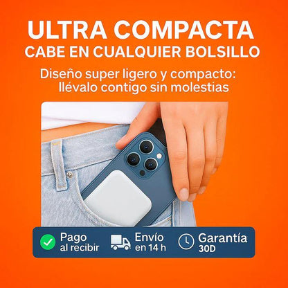 🔋 POWER BANK MAGSAFE 5000MAH – CARGA INSTANTÁNEA POR INDUCCIÓN Y USB, ¡ADIÓS A LA BATERÍA BAJA! 60% OFF HOY⚡