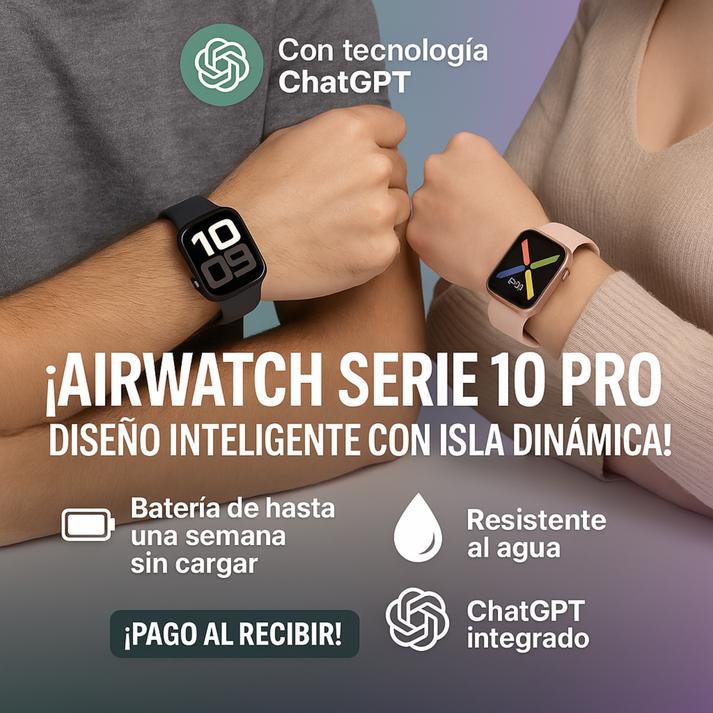 ⌚️ AirWatch™ Series 10 PRO | 70% DE DESCUENTO SOLO HOY + 🎁 REGALO PREMIUM INCLUIDO 🔥