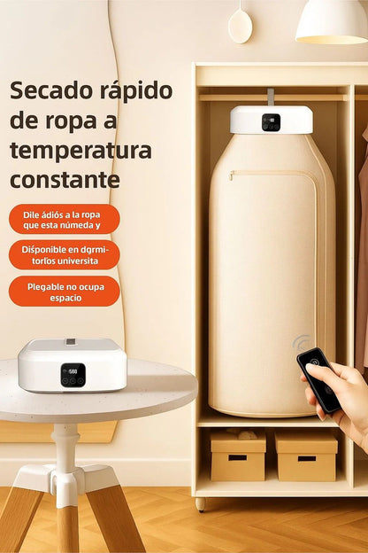🔥 SECADORA ELÉTRICA PORTÁTIL con temporizador – Adiós a la ropa húmeda del invierno, ¡Seca en minutos sin aumentar tu factura de luz!