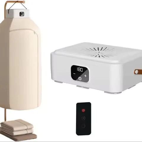 🔥 SECADORA ELÉTRICA PORTÁTIL con temporizador – Adiós a la ropa húmeda del invierno, ¡Seca en minutos sin aumentar tu factura de luz!