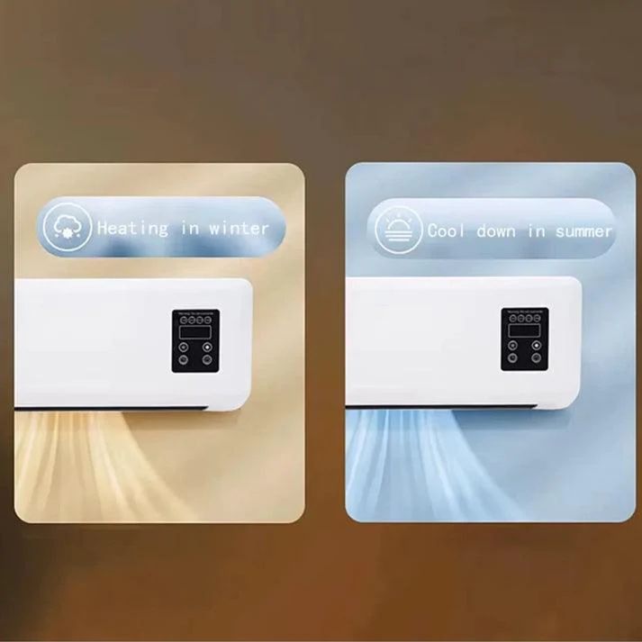 🔥❄️ AIRE ACONDICIONADO PORTÁTIL 2 EN 1 – ¡Enfría y Calienta al Instante!