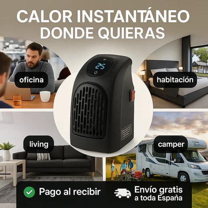 CALEFACTOR MAX PORTATIL -50% SOLO HOY APROVECHA + Calor inmediato sin gastar de más 🔥