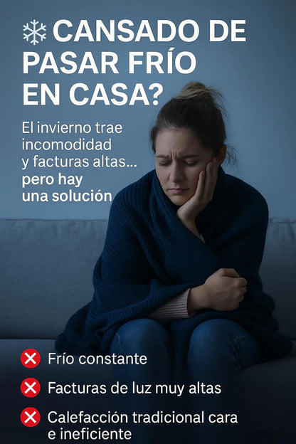 CALEFACTOR MAX PORTATIL -50% SOLO HOY APROVECHA + Calor inmediato sin gastar de más 🔥