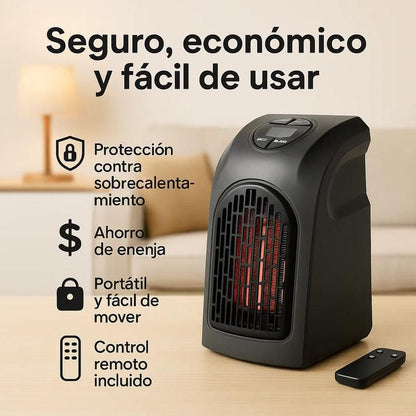 CALEFACTOR MAX PORTATIL -50% SOLO HOY APROVECHA + Calor inmediato sin gastar de más 🔥