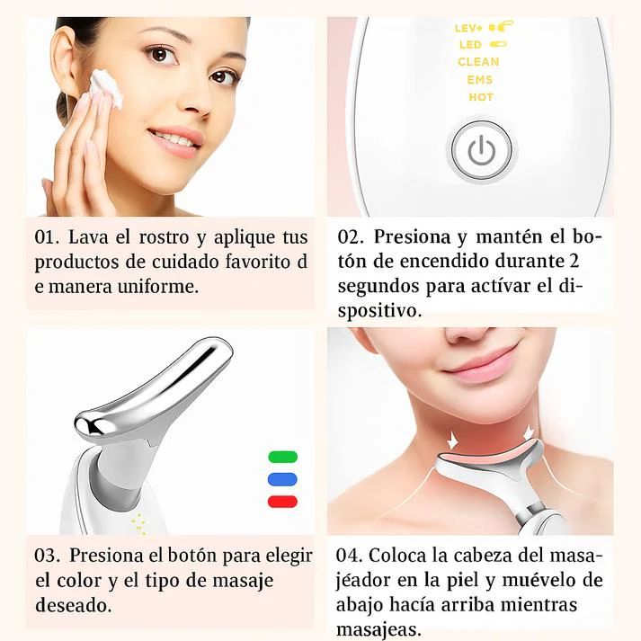 ✨ Masajeador Facial Premium – Antiarrugas y reafirmante de la piel