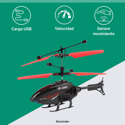 Helicóptero con mando