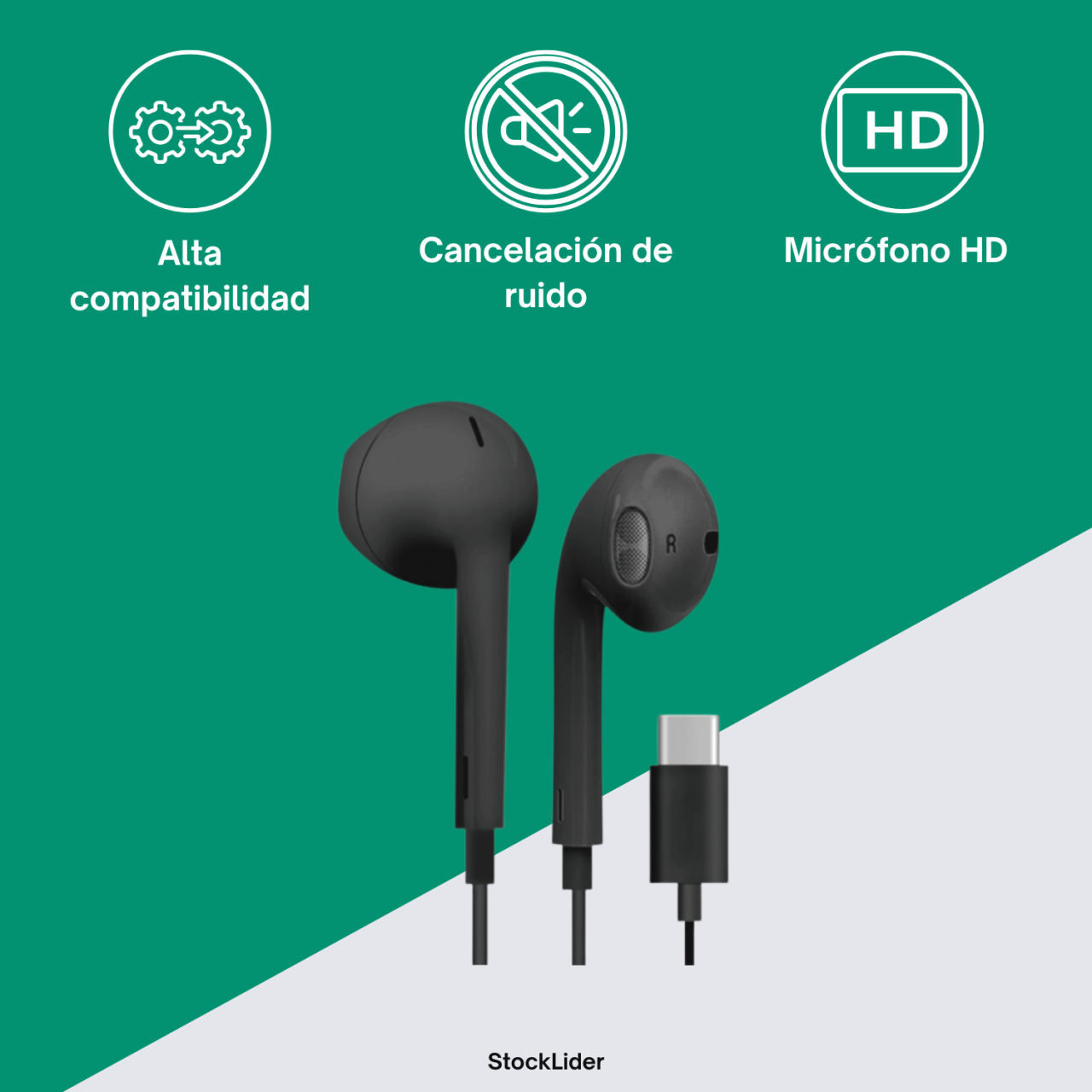 Auriculares Tipo C
