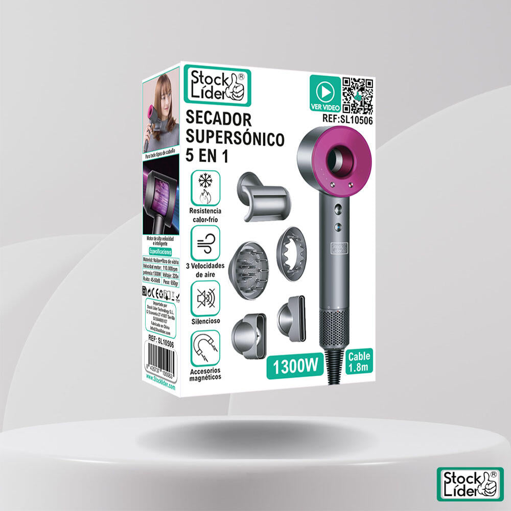 Secador supersónico 5 en 1